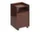 Folded Trolley Low Drawer, dark red