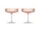 Ripple Champagne Saucers Set of 2, blush
