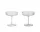 Ripple Champagne Saucers, Set of 2, clear