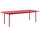 Two-Colour Dining Table 240 cm, maroon red/red