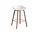 AAS 32 Bar Stool Low Walnut Veneer, white