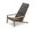 Between Lines Deck Chair Cushion, charcoal