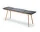 Georg Bench, dark grey / oak