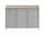 Enfold Sideboard 148x85, oak/grey