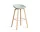 AAS 32 Bar Stool High Oak Veneer, dusty mint