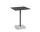 Terrazzo Table 60x60, grey terrazzo / anthracite