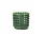 Ceramic Basket Small, emerald green