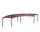 Palissade Park Bench set of 2, iron red