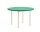 Two-Colour Dining Table Ø120, ivory/green mint