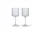 Ripple White Wine Glasses, set of 2, clear