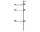 Rombe IF5 Add-on Bay Desk, anthracite/lacquered walnut