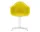 Eames Plastic Armchair DAL, mustard / white