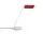 Apex Desk Lamp, maroon red