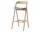 Fenri Bar Chair 75 cm White Oak, sand