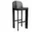 Chisel 35 Bar Stool H75, black lacquered oak