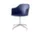 Rely Armchair HW38, polished aluminium / midnight