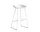 AAS 38 Bar Stool High Steel, white