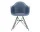 Eames Plastic Armchair DAR, sea blue