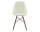 Eames Fiberglass Side Chair DSW, parchment/dark maple