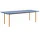 Two-Colour Dining Table 240 cm, ochre/blue