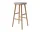 Flor Bar Stool 77 cm, oiled oak / London light grey