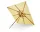 Messina Umbrella 300, lemon / sand stripe