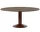 Midst Table Ø160, dark oak/dark red