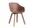 AAC 222 Chair Walnut Veneer, soft brick
