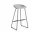 AAS 38 Bar Stool High Black Steel, concrete grey