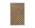 Check Wool Jute Rug 140x200, coffee/natural