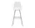 Eames Plastic Bar Stool High, white/chrome