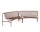 Palissade Park Dining Bench In/In set of 2, iron red
