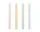 Square Candle, set of 4, pastel