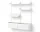 Living Shelf Cabinets Low w. Doors, white/white