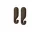 Nob Wall Hook 8.5 cm, set of 2, dark oiled oak
