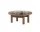 Brasilia Ottoman, Sheepskin sahara/walnut