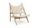 Knitting Lounge Chair Textile, natural oak/Logan Jasmine