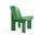 Chisel Lounge Chair, lush green