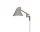 NJP Wall Lamp Short, light aluminium grey
