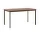 Drip HW115 Dining Table, bronzed/lacquered walnut