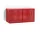 Perforated Cabinet Wall Small, wine red