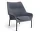 O2 Lounge Chair, soft grey textile