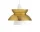 Doo-Wop Pendant Light, brass