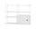 String Living Room R Shelving Set, white