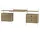 String Workspace C Shelving Set, oak/white