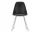Eames Plastic Side Chair DSX, chrome/deep black