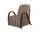 Buur Lounge Chair Louisiana, sand/chocolate