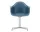 Eames Plastic Armchair DAL, sea blue / polished aluminum