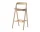 Fenri Bar Chair 65 cm, white pigmented oiled oak
