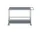 USM Haller Serving Trolley, mid-grey